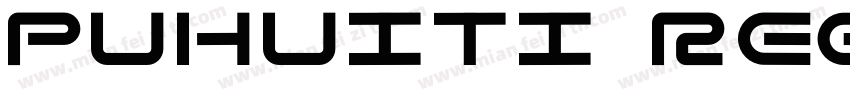 puhuiti regular字体转换